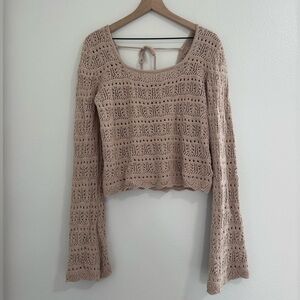 Knit Blouse - Tan